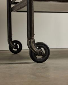 Two Tier Rolling Cart in the Manner of Jacques Adnet - 4551233