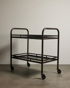 Two Tier Rolling Cart in the Manner of Jacques Adnet - 4551235
