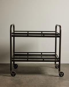 Two Tier Rolling Cart in the Manner of Jacques Adnet - 4551237
