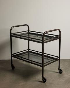 Two Tier Rolling Cart in the Manner of Jacques Adnet - 4551238
