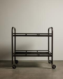 Two Tier Rolling Cart in the Manner of Jacques Adnet - 4551239