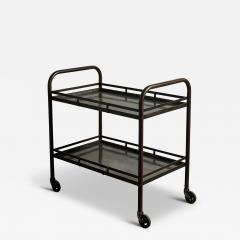 Two Tier Rolling Cart in the Manner of Jacques Adnet - 4551609