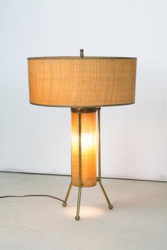 Two Way Brass and Reed Table Lamp - 297004