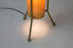 Two Way Brass and Reed Table Lamp - 297005