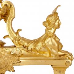 Two antique French gilt bronze four light girandoles - 2093633