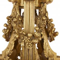 Two antique Louis XV style gilt bronze and marble table lamps - 2282829