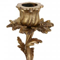 Two antique Rococo style ormolu candelabra - 2357386