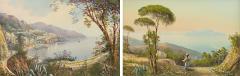 Two charming views of the Bay of Naples and Vesuvius by Maria Gianni - 2724902