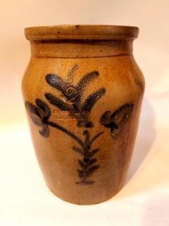 Two gallon stoneware jar stamped HIGGINS CO CLEVELAND O  - 3394763