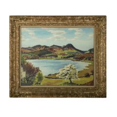 Two landscape oil paintings on canvas by J R Wallace Orr 1938 - 2795365
