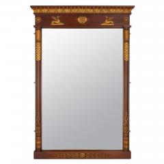 Two large English neoclassical carved wood mirrors - 3239653