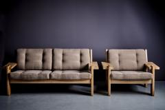 Two seater brutalist sofa with a matching lounge chair - 4146463