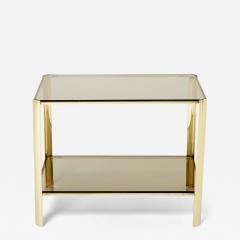 Two tier Bronze side table by J T Lepelletier for Broncz 1960s - 3002244