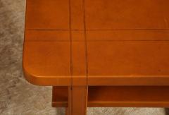 Two tier Leather Center Table - 1974110