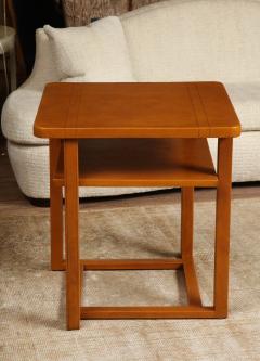Two tier Leather Center Table - 1974111