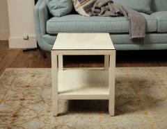 Two tiered Parchment Side Table - 2911427
