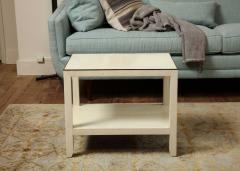 Two tiered Parchment Side Table - 2911436