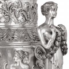 Two very large French silvered bronze vases - 1666828