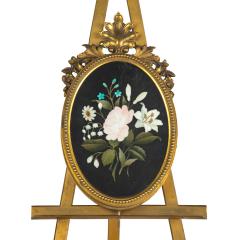 Two very similar pietra dura and ormolu photograph frames on easels - 3892245