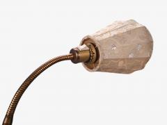 Tyringe Konsthantverk Double Floor Lamp Metal Fabric Sweden 1970s - 4813287