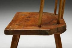 Tyrolean Folk Art Armchair Austria 19th Century - 3427214