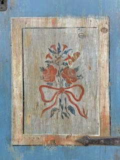 Tyrolean Late 18th Century Painted Pine Armoire with Original Folk Art Finish - 4812620