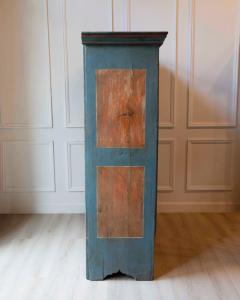 Tyrolean Late 18th Century Painted Pine Armoire with Original Folk Art Finish - 4812636