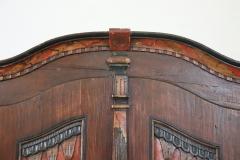 Tyrolen Antique Wardrobe with Secrets Hand Painted Pine Wood dated 1828 - 4228996