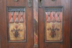 Tyrolen Antique Wardrobe with Secrets Hand Painted Pine Wood dated 1828 - 4228998