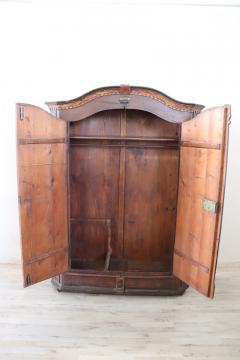Tyrolen Antique Wardrobe with Secrets Hand Painted Pine Wood dated 1828 - 4229000