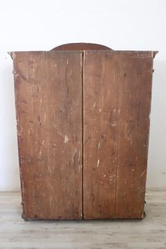 Tyrolen Antique Wardrobe with Secrets Hand Painted Pine Wood dated 1828 - 4229003