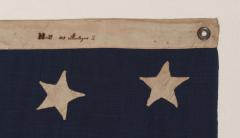 U S NAVY JACK WITH 30 STARS AN ENTIRELY HAND SEWN PRE CIVIL WAR EXAMPLE - 851534