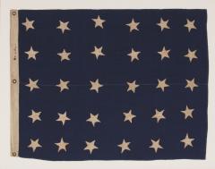 U S NAVY JACK WITH 30 STARS AN ENTIRELY HAND SEWN PRE CIVIL WAR EXAMPLE - 851535