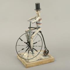 UNCLE SAM ON A HIGH WHEEL BICYCLE WHIRLIGIG - 3559909