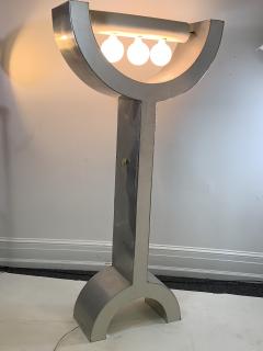 UNIQUE MODERNIST POP ART WOOD AND ALUMINUM FLOOR LAMP - 1171480