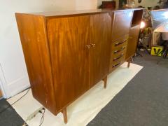 UNUSUAL DANISH MID CENTURY TEAK AND ROSEWOOD SIDEBOARD - 2107843