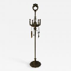 UNUSUAL DRAMATIC BAROQUE WHALE OIL STYLE FLOOR LAMP - 1242216