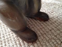 UNUSUAL MODERNIST ITALIAN TERRACOTTA WEASEL SCULPTURE - 781992