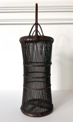 Ueda Shounsai Japanese Woven Ikebana Bamboo Basket Ueda Shounsai Original Box - 3840430