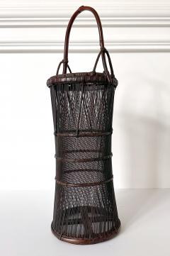 Ueda Shounsai Japanese Woven Ikebana Bamboo Basket Ueda Shounsai Original Box - 3840431