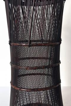 Ueda Shounsai Japanese Woven Ikebana Bamboo Basket Ueda Shounsai Original Box - 3840433