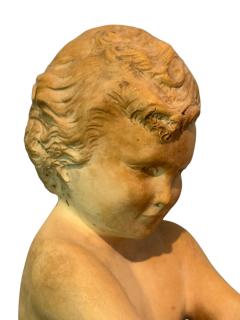 Ugo Cipriani RARE ART DECO TERRACOTTA MOTHER CHILD SCULPTURE BY UGO CIPRIANI - 4605112