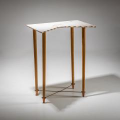 Ugo La Pietra Pair of Wall Consoles with Marble Tops attributed to Ugo la Pietra Italy - 4382195