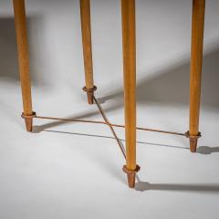 Ugo La Pietra Pair of Wall Consoles with Marble Tops attributed to Ugo la Pietra Italy - 4382199