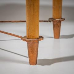 Ugo La Pietra Pair of Wall Consoles with Marble Tops attributed to Ugo la Pietra Italy - 4382200