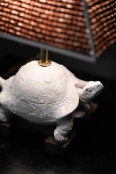 Ugo Zaccagnini Ceramic Turtle Table Lamp by Zaccagnini 1970s - 3347567