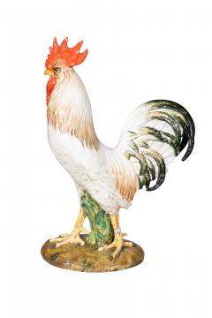 Ugo Zaccagnini Large Majolica Rooster By Ugo Zaccagnini - 4246700