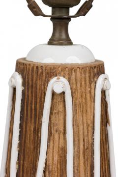 Ugo Zaccagnini Pair of Ugo Zaccagnini Mid Century Italian Ceramic Cats Cradle Table Lamps - 4162652