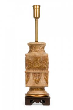 Ugo Zaccagnini Ugo Zaccagnini for Marbro Ceramic Western Zhou Dynasty Style Footed Table Lamp - 4162584