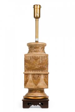 Ugo Zaccagnini Ugo Zaccagnini for Marbro Ceramic Western Zhou Dynasty Style Footed Table Lamp - 4162586
